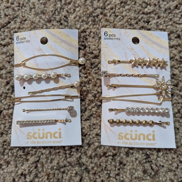 scunci Accessories - Scunci Gold Hair Clip Set